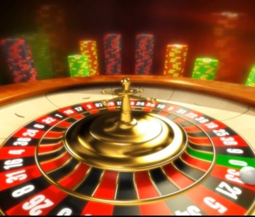 Studio live dealer roulette cuan328 dengan dealer dan roda roulette